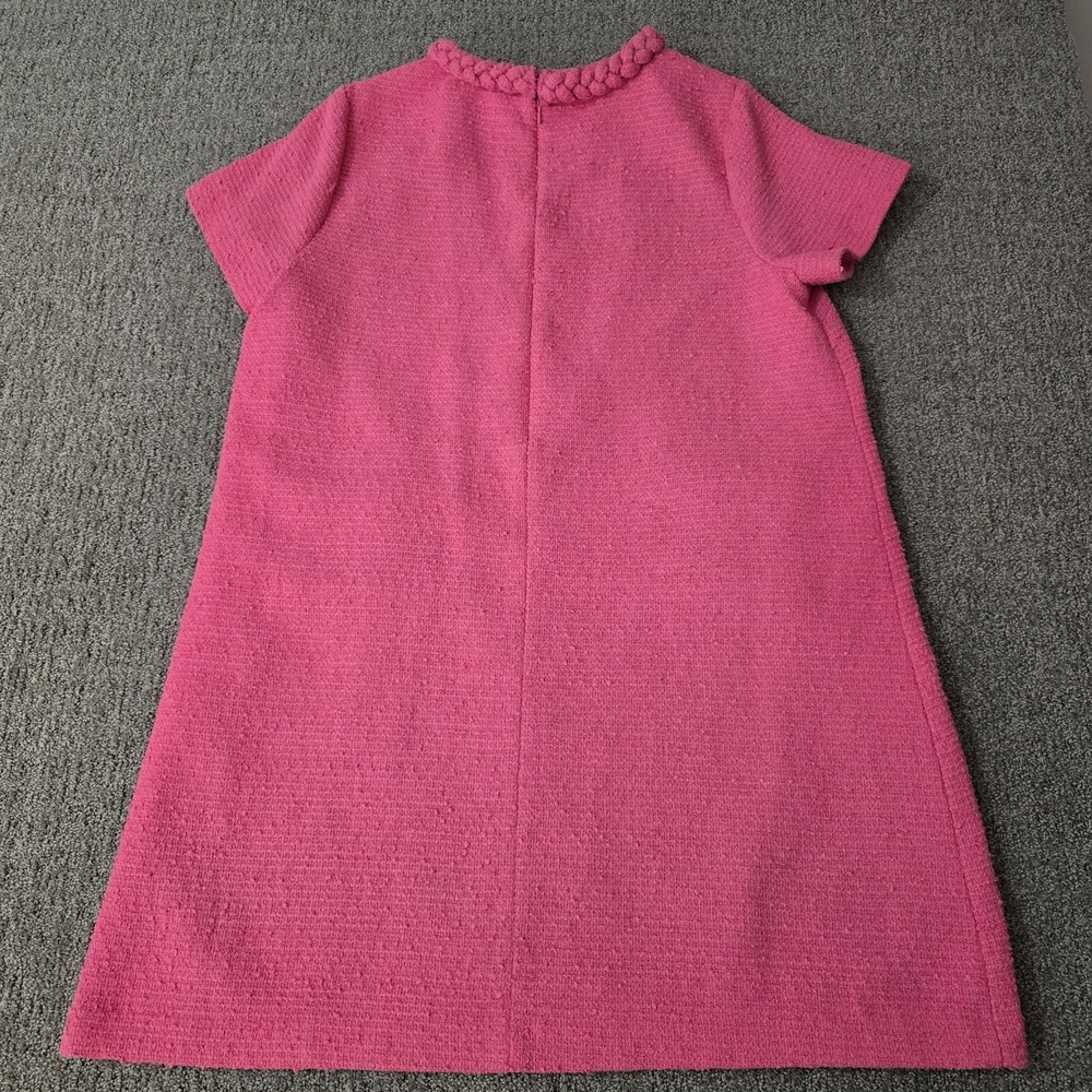 Tuckernuck Jackie Tweed Dress Womens XXL Pink Gold Button Short Sleeve Preppy - Picture 7 of 7